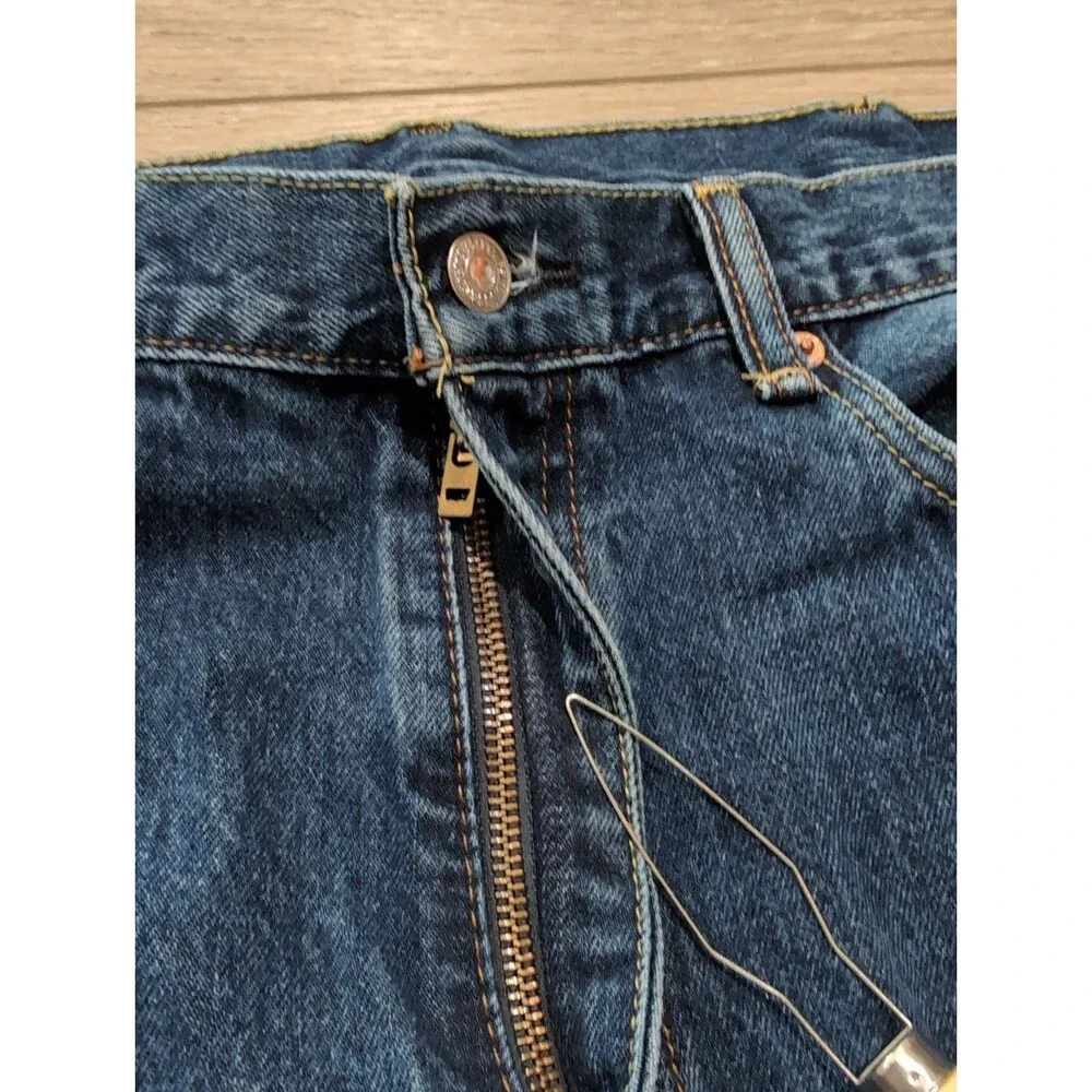 LEVI'S 505 MENS JEANS SZ 38x29(36x29Actual)Blue Straight Regular Dark Wash EUC